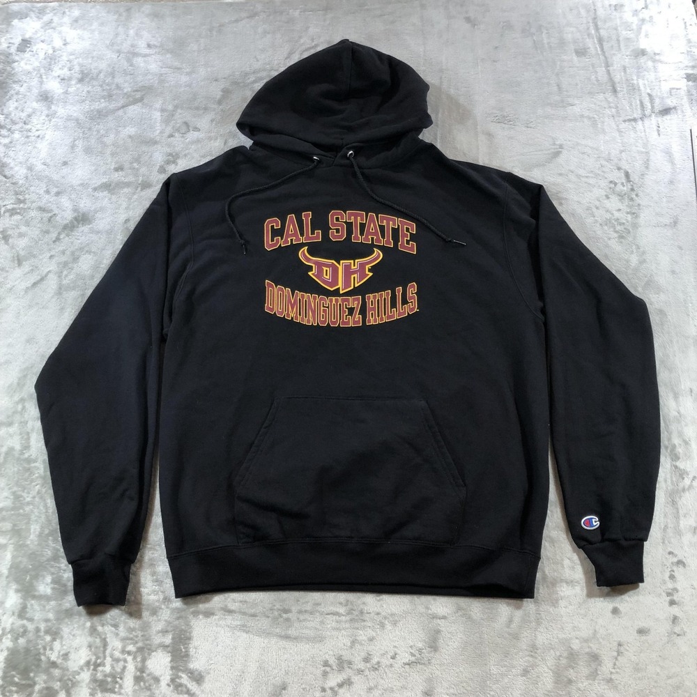 Cal State Dominguez Hills Toros Hoodie Mens Large Black NCAA College Champion